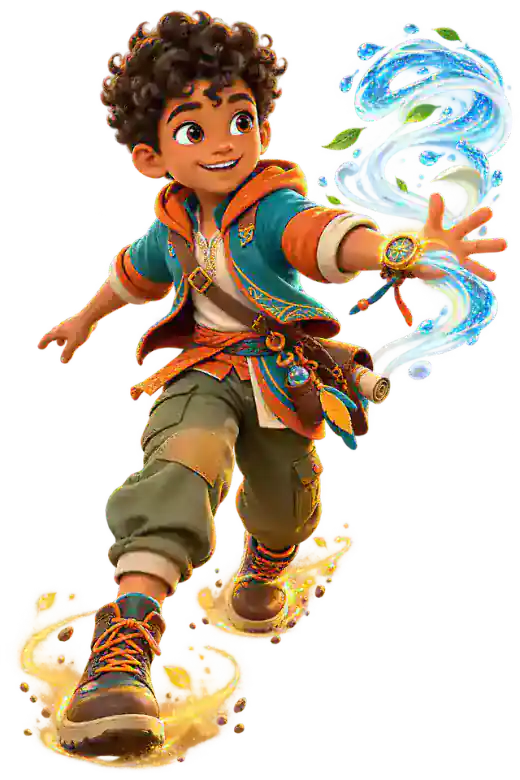 Kian, a calm elemental mission guide